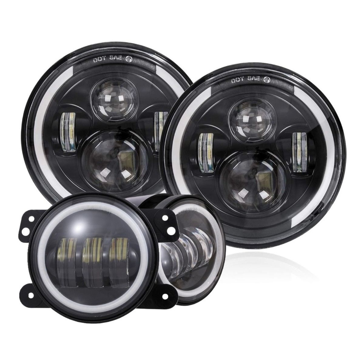 GENERICO - Foco Jeep 7  Neblinero Antiniebla 4 Jeep Wrangler