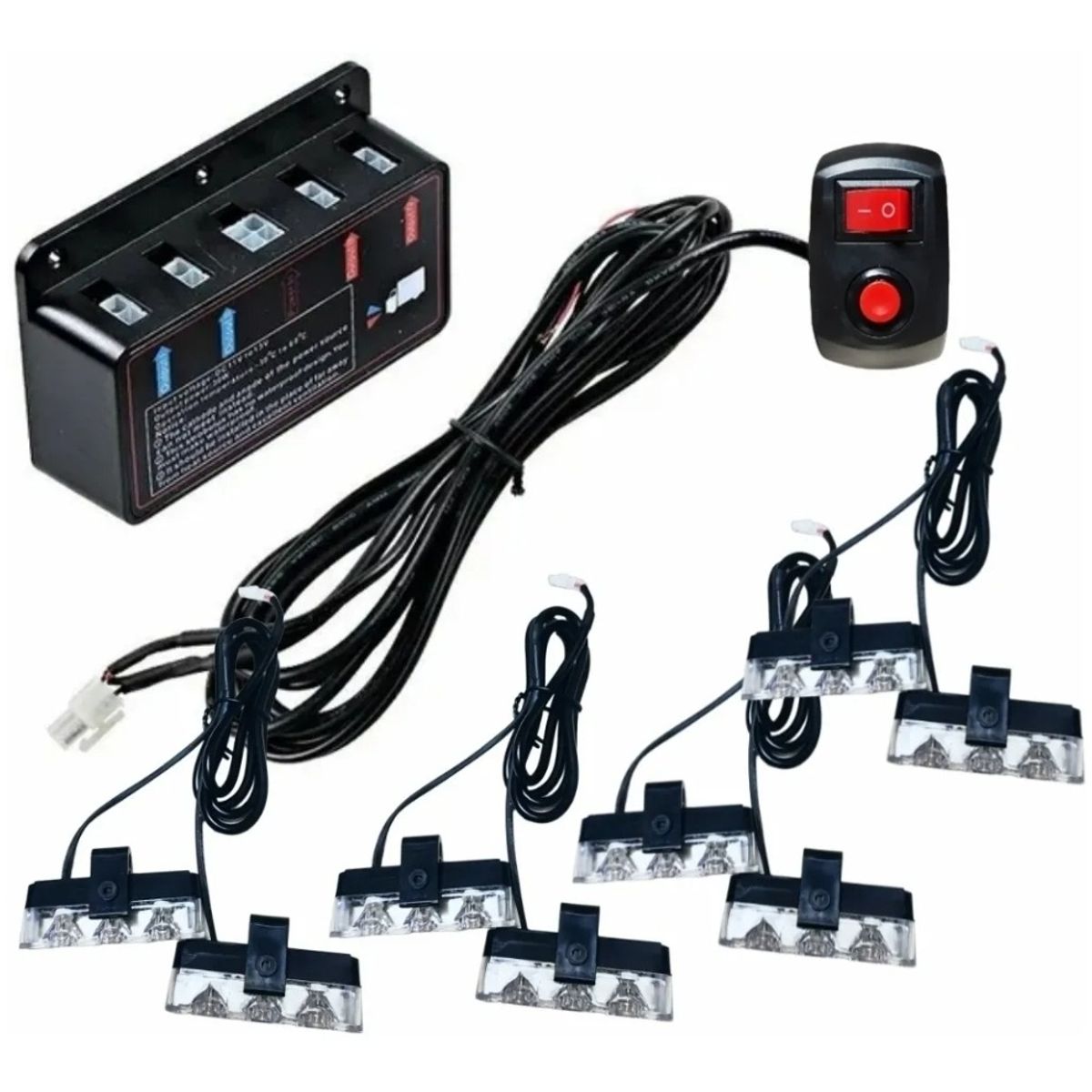 GENERICO - Baliza De Parachoque 24led Estrobo Multifunción  Control