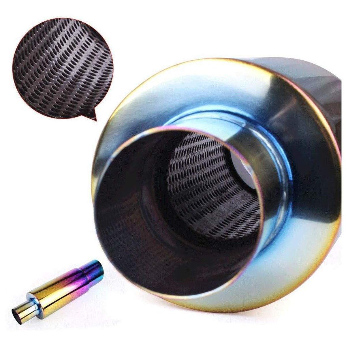 GENERICO - Escape Muffler Tornasol Bramador Auto Tuning 2-35