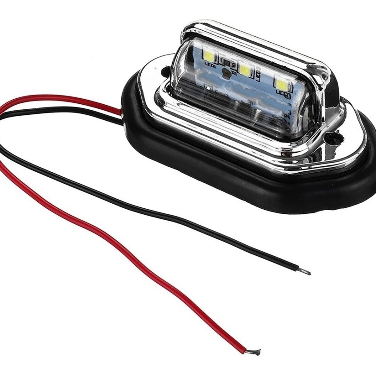 GENERICO - Luz PLaca Foco 3 Led Auto Camión Furgón 10 - 30v/r&c Chile