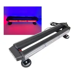 GENERICO - Baliza Led Estroboscópica Techo Imán 12v Cenicero ROJO AZUL