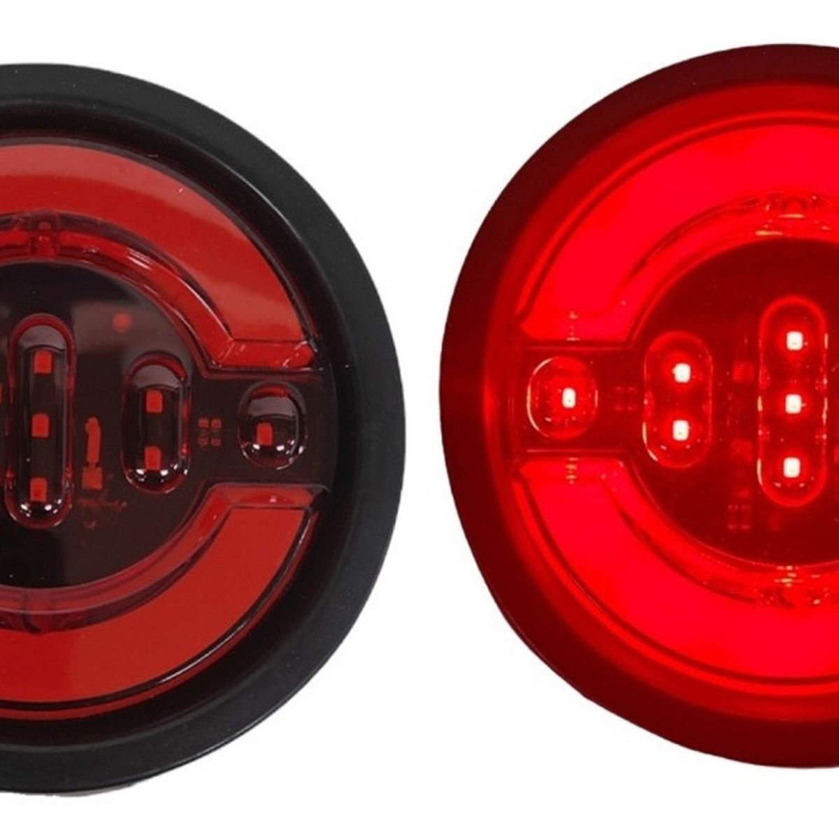 GENERICO - X2 Luz Led Trasera 1224v Auto Remolque Camión Rojo Freno