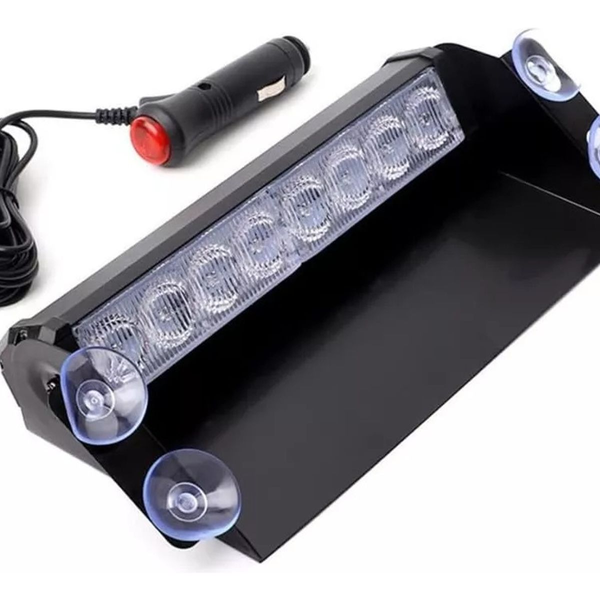 GENERICO - Baliza Parabrisa Led Estroboscopica Azul rojo Bomberos 12v