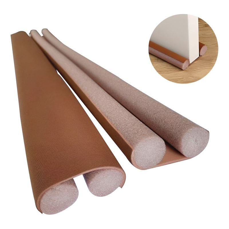 GENERICO - Burlete De Puerta Esponja Poliéster Aislante Puertas 95cm