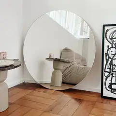 GENERICO - Espejo Circular 90CM Sin Bordes Taller Sin Fronteras