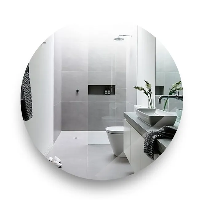 GENERICO - Espejo Circular 90CM Sin Bordes Taller Sin Fronteras