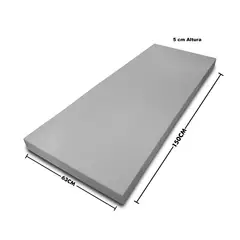 CHILENA CASAGRANDE - Lámina de Espuma D24 - 150x63x5 cm Alta Densidad Corte Preciso