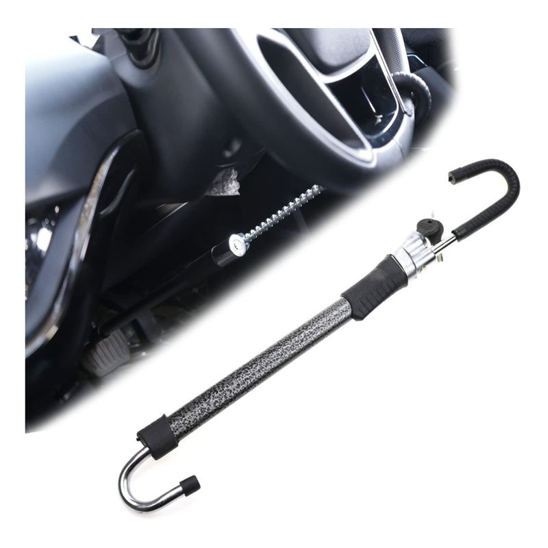 GENERICO - Traba Volante Y Pedal Antirrobo + Llave Cq-legend 6084 Metal