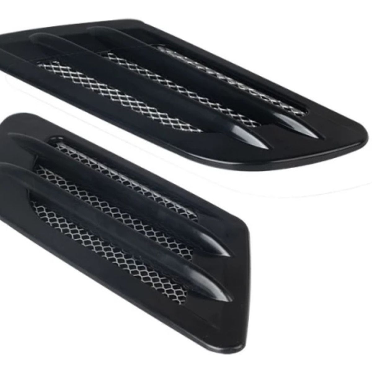 GENERICO - X2 Toma De Aire Lateral Y Capot Adhesiva Auto Rsport Negro