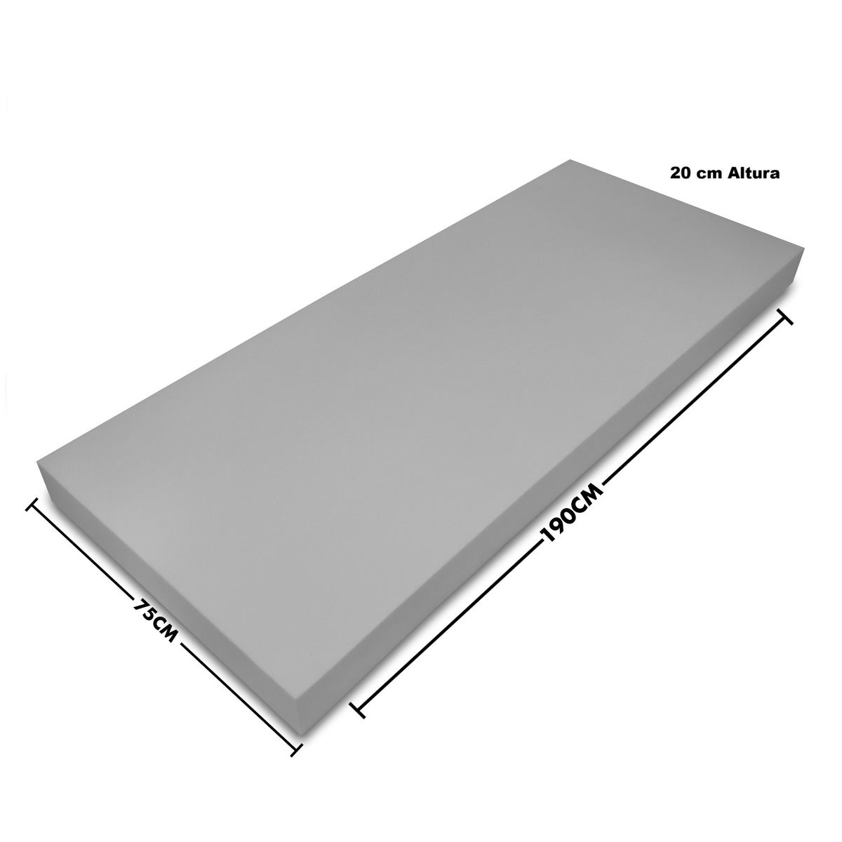 CHILENA CASAGRANDE - LAMINA DE ESPUMA 190x75x20xD24