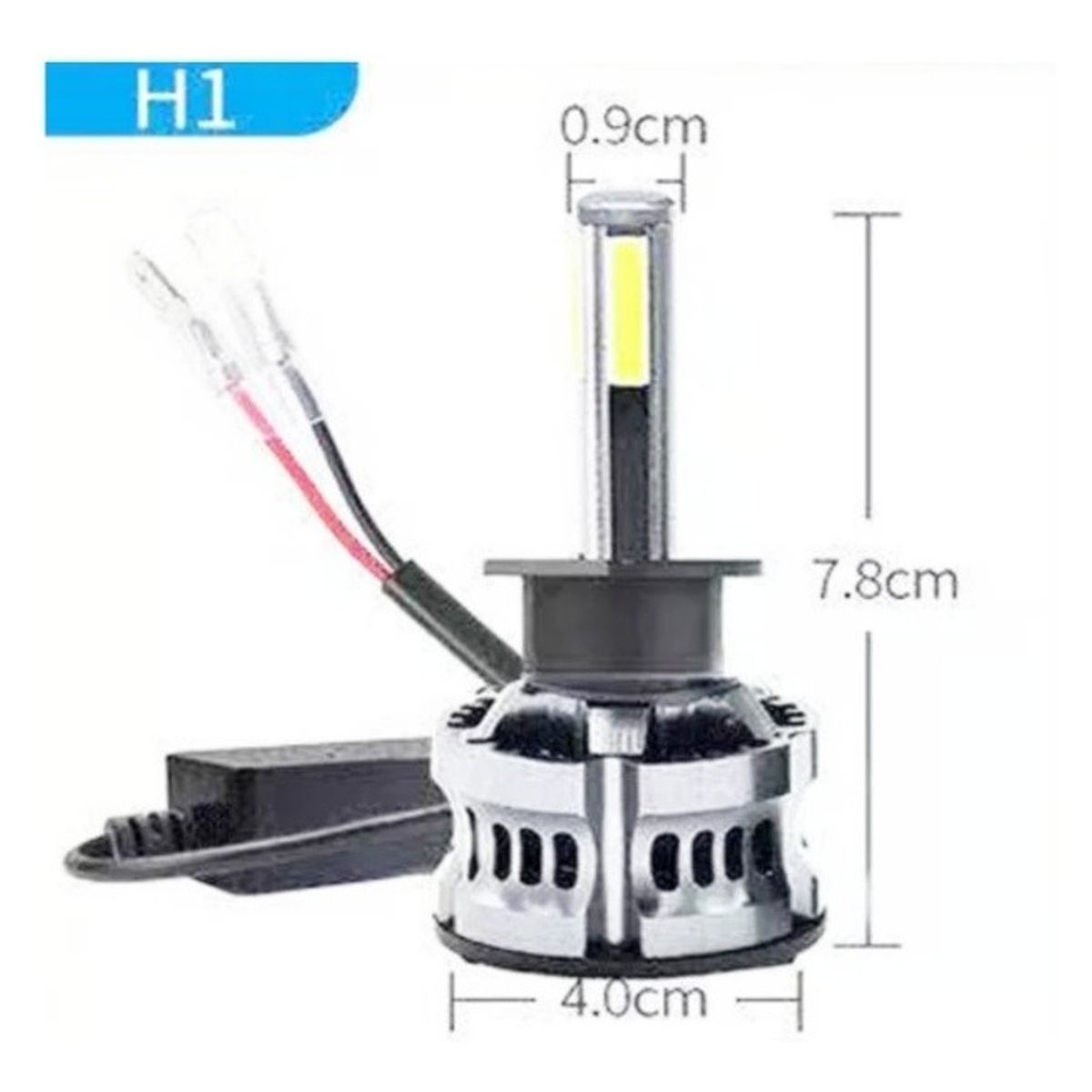 GENERICO - Kit Luces Turboled 18.000 Lm H1 4 Caras Par