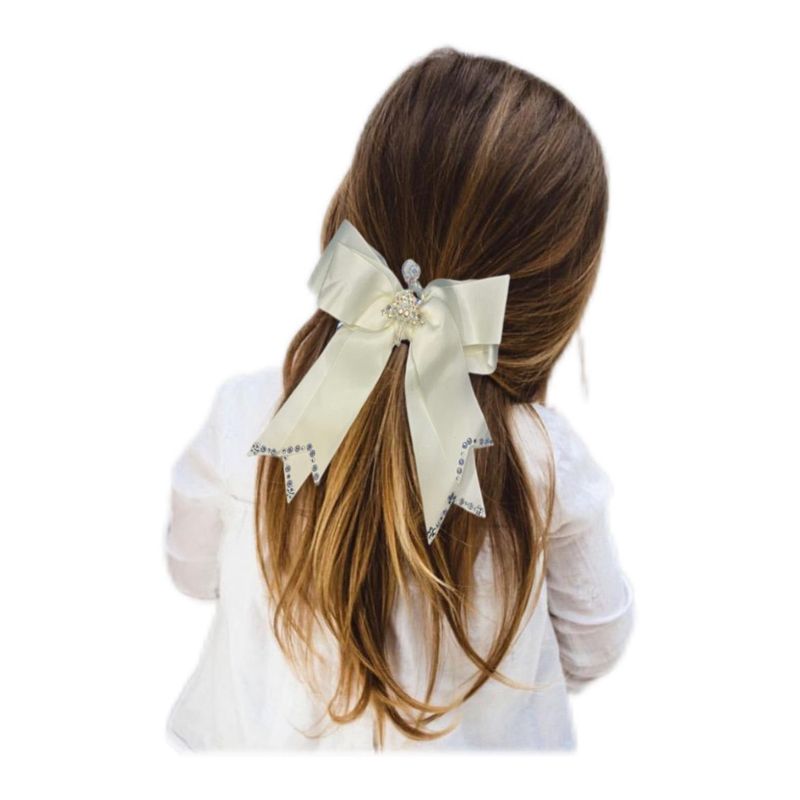 GENERICO - SET JUEGO DE PINCHES Y DIADEMAS  PARA NIÑAS BEIGE