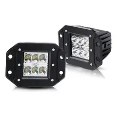 GENERICO - X2 Neblinero Embutido 6 Led 18wts Bi Voltaje