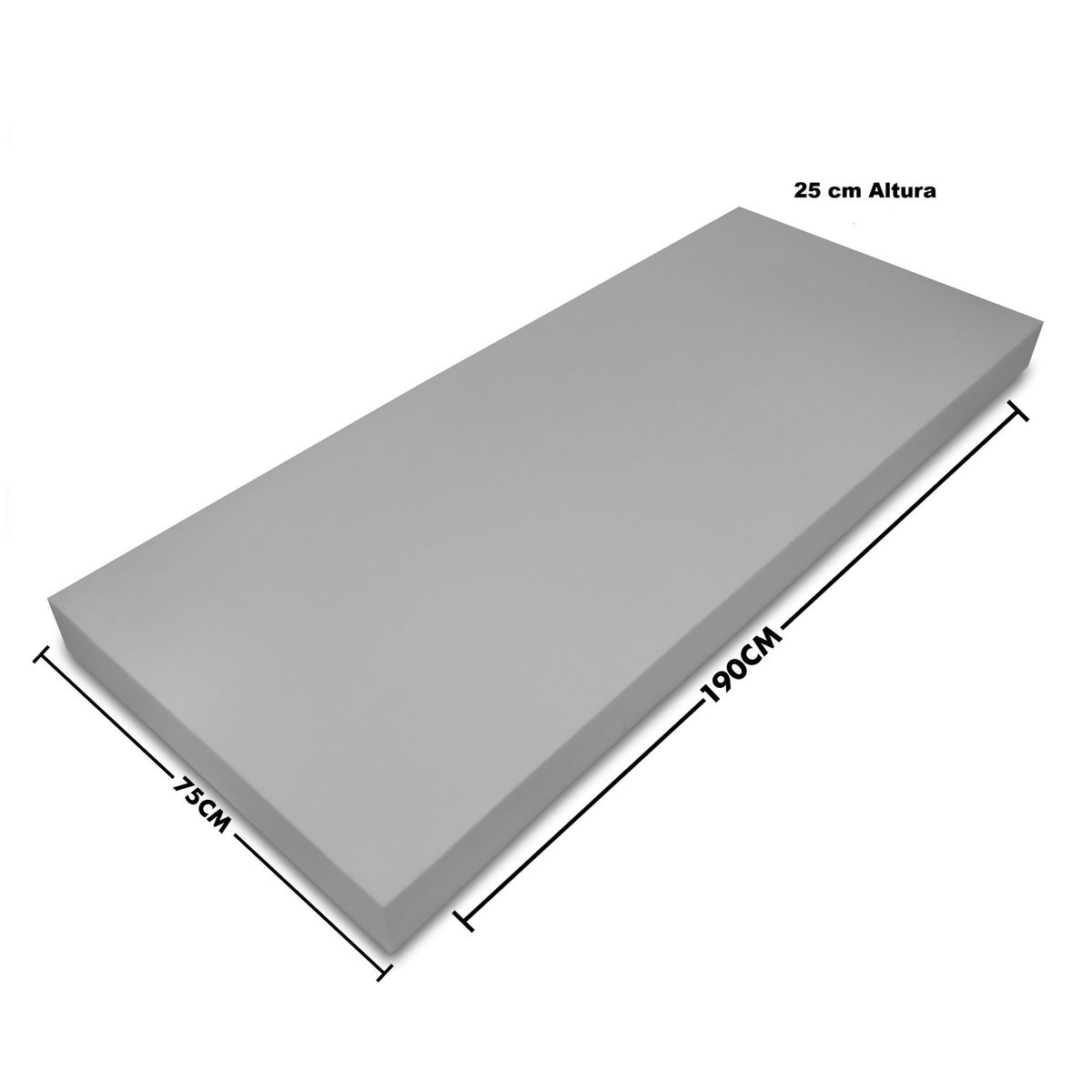 CHILENA CASAGRANDE - LAMINA DE ESPUMA 190x75x25xD24