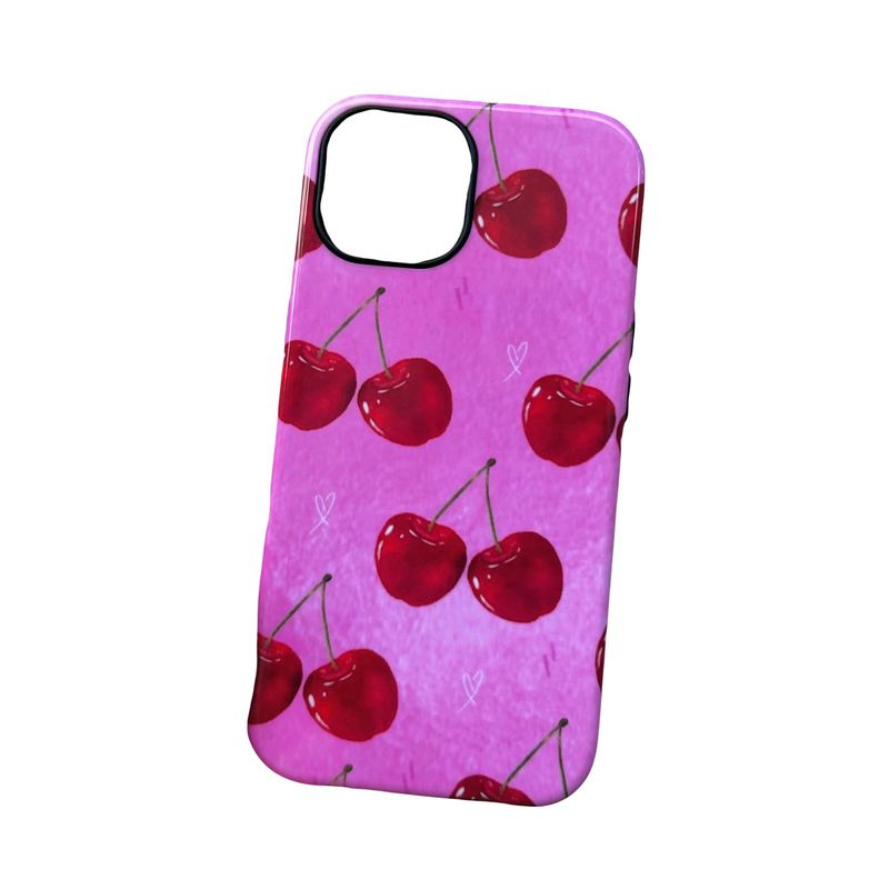GENERICO - Carcasa de Cereza para iPhone 15