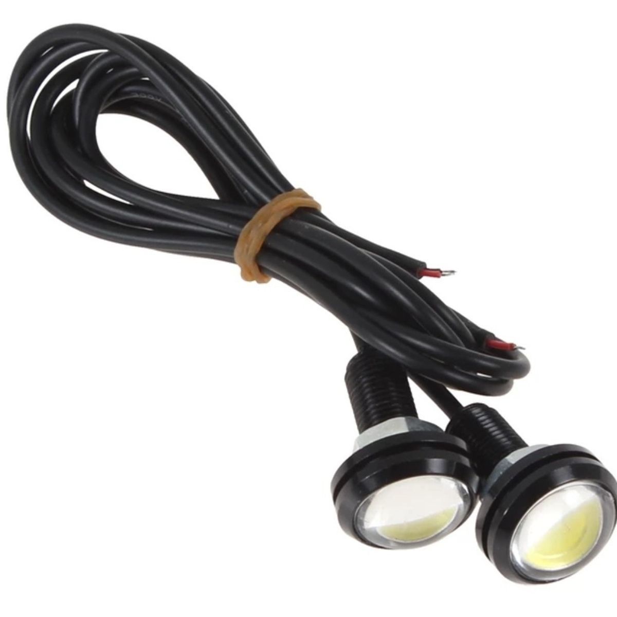 GENERICO - X2 Ojo De Águila Luces Led 23mm 9w Auto Tuning AMARILLO