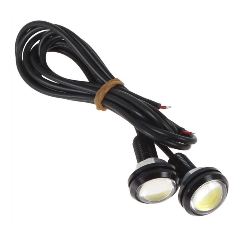GENERICO - X2 Ojo De Águila Luces Led 23mm 9w Auto Tuning AMARILLO