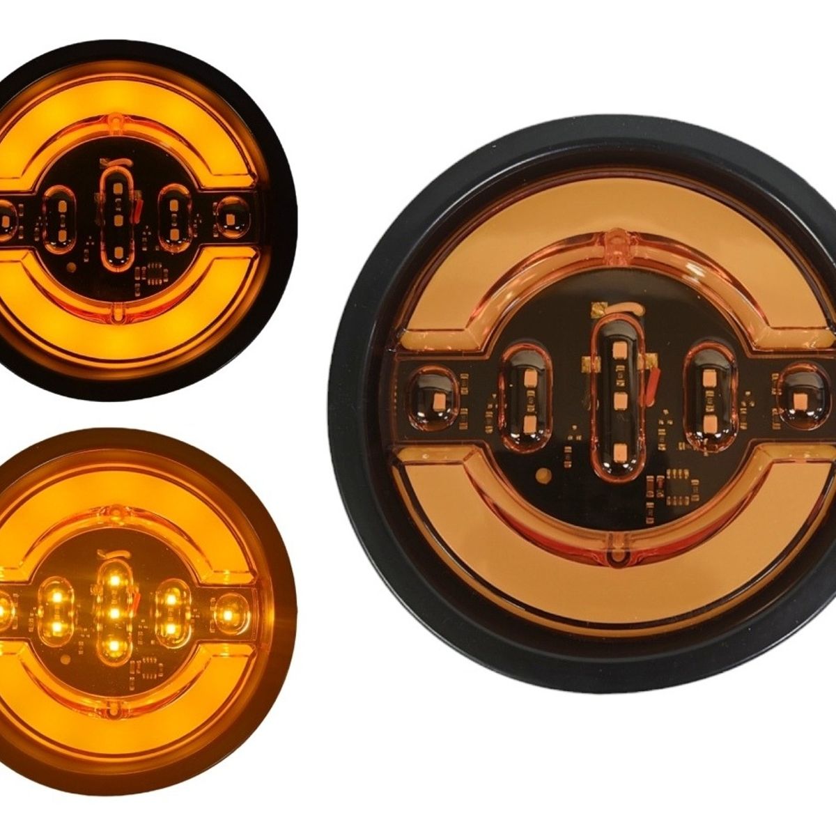 GENERICO - X2 Led Trasera 1224v Auto Remolque Camión Ámbar Secuencial