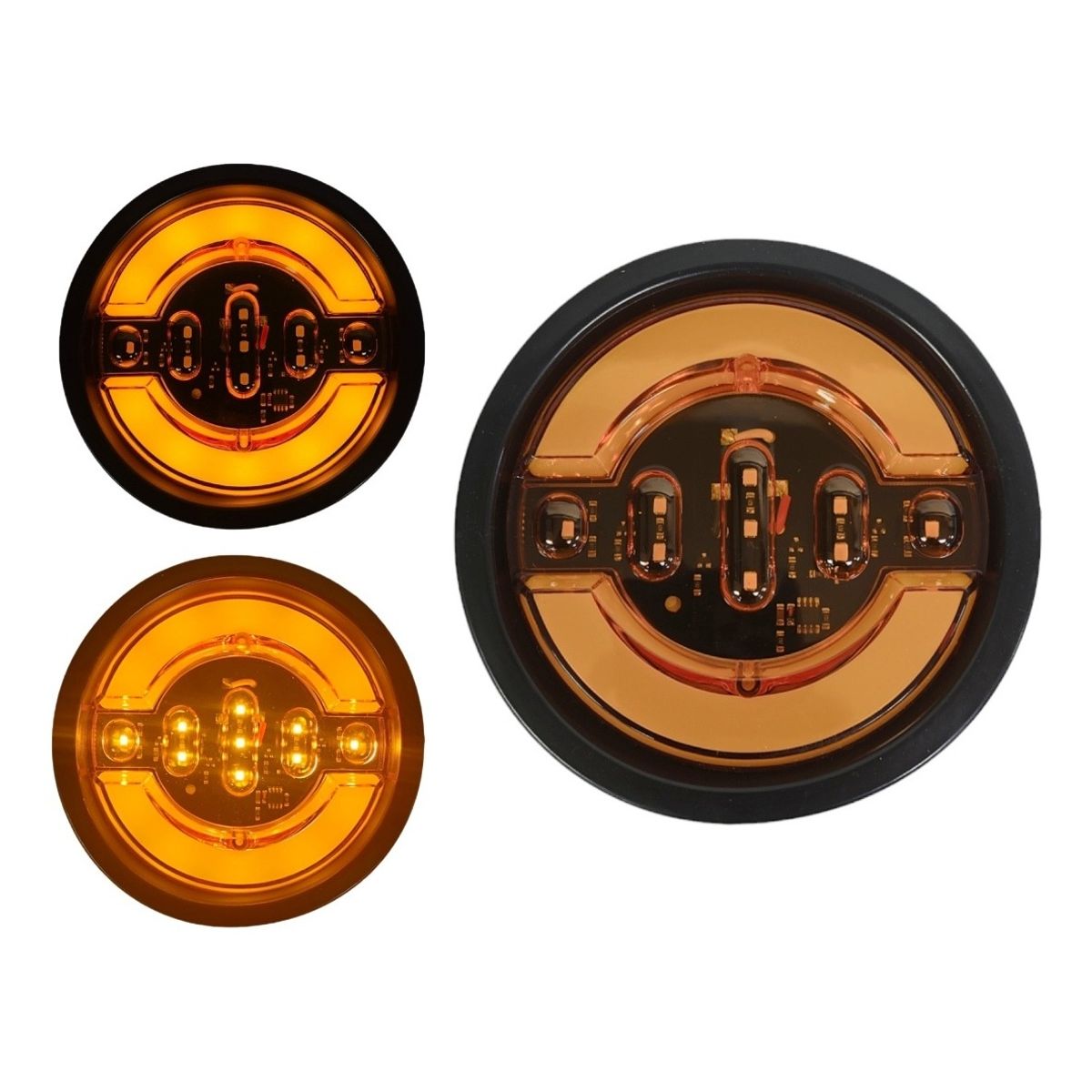 GENERICO - X2 Led Trasera 1224v Auto Remolque Camión Ámbar Secuencial