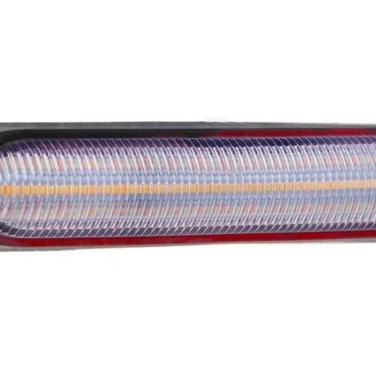 GENERICO - X2 Tira Luz Led Neblinero Secuencial Blanco Amarillo 23 Cm