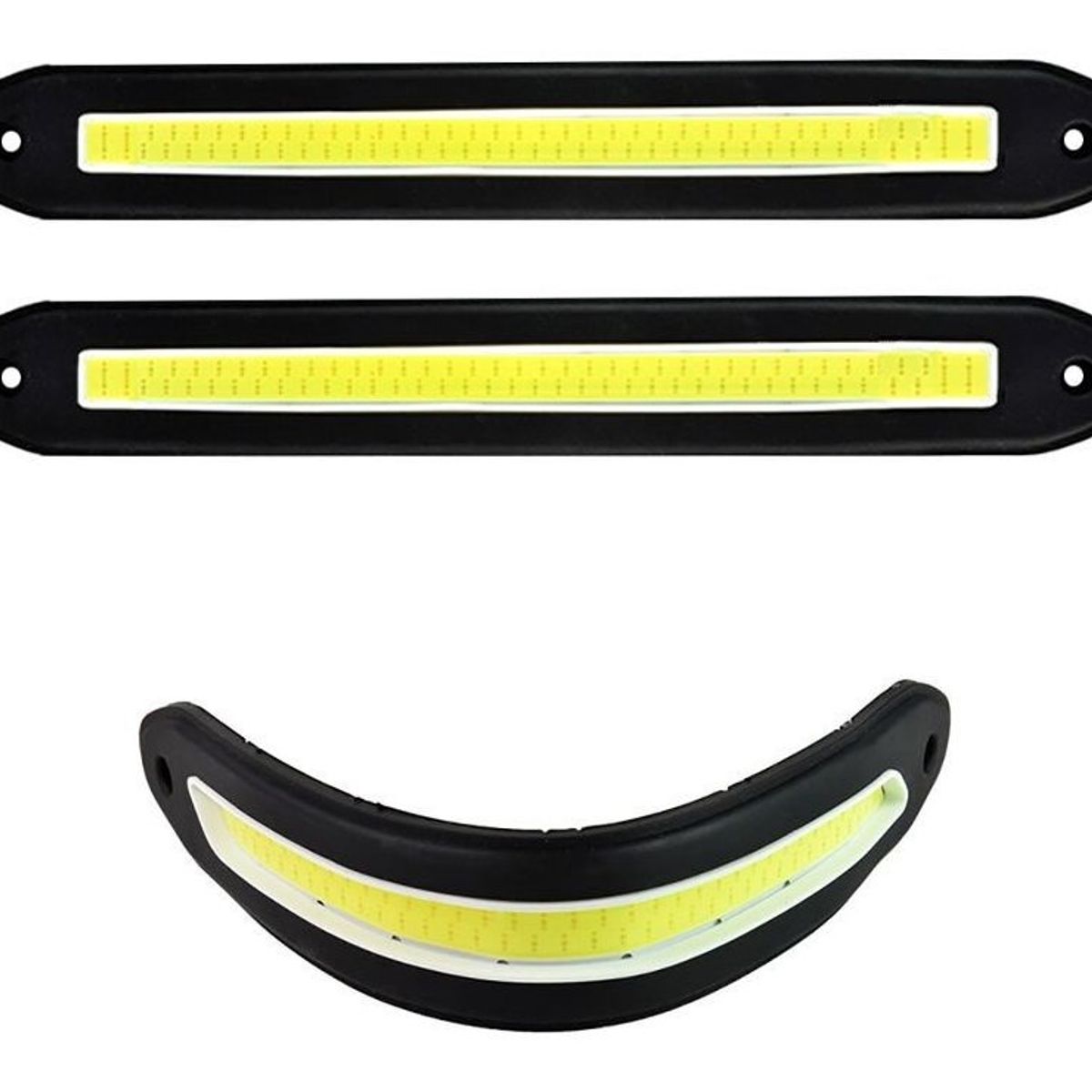GENERICO - X2 Tira Led Cob Alto Brillo Neblineros Adhesivo Diseño 11853