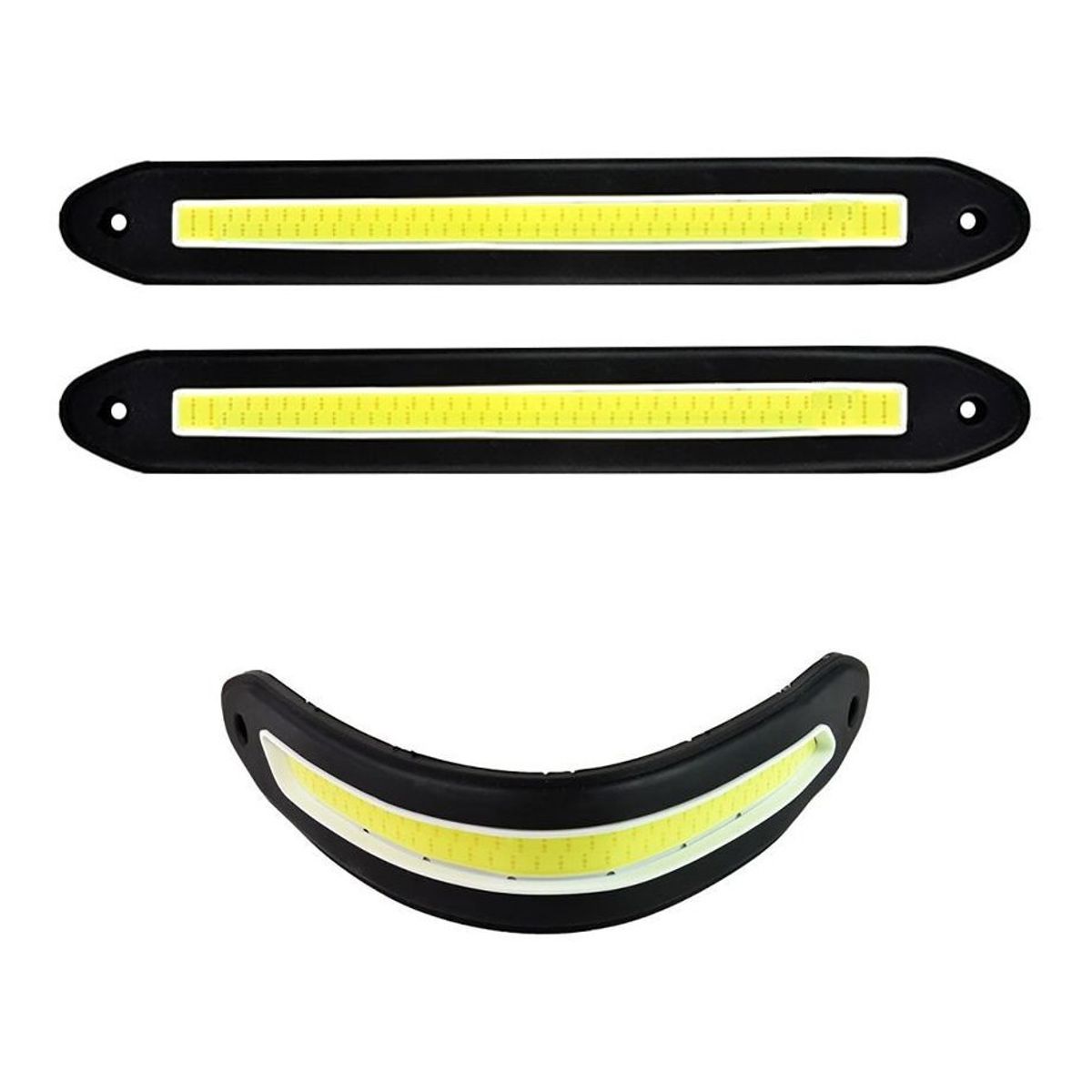 GENERICO - X2 Tira Led Cob Alto Brillo Neblineros Adhesivo Diseño 11853