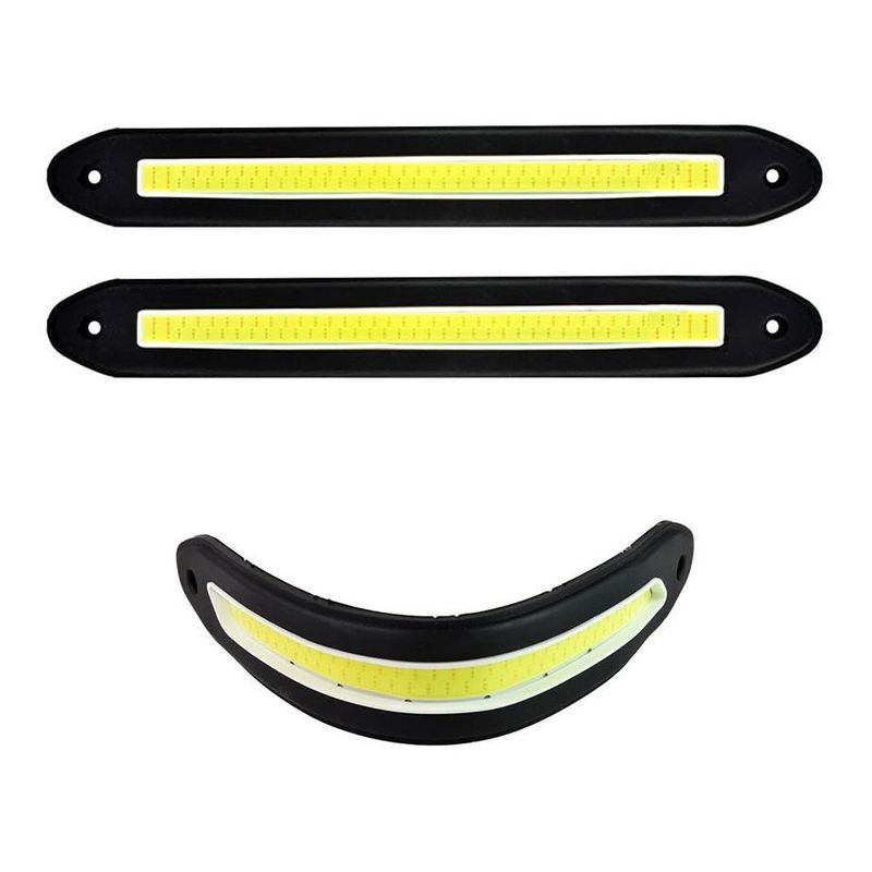 GENERICO - X2 Tira Led Cob Alto Brillo Neblineros Adhesivo Diseño 11853