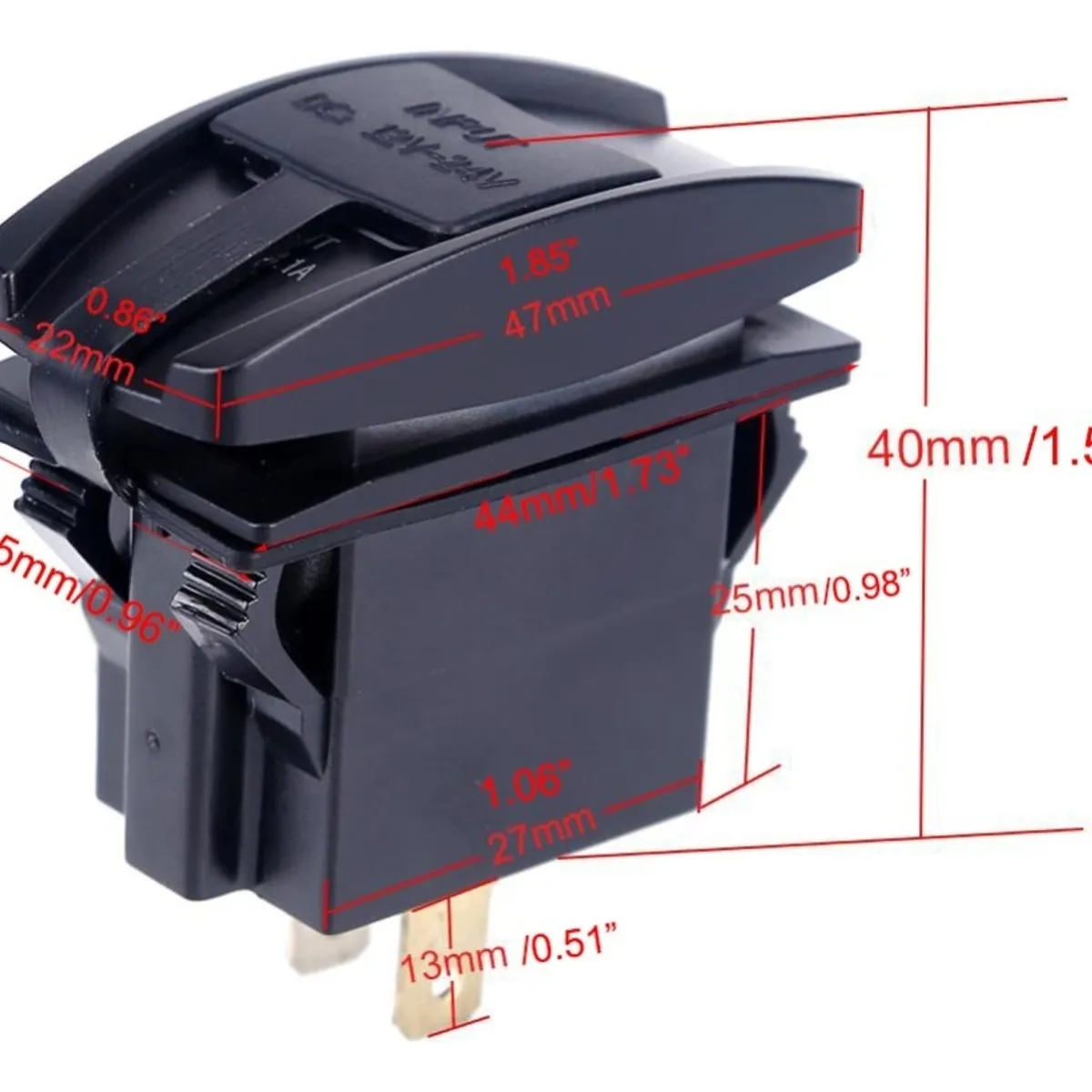 GENERICO - Adaptador Dual Usb Cargador Enchufe 1224v Auto Camión 3a