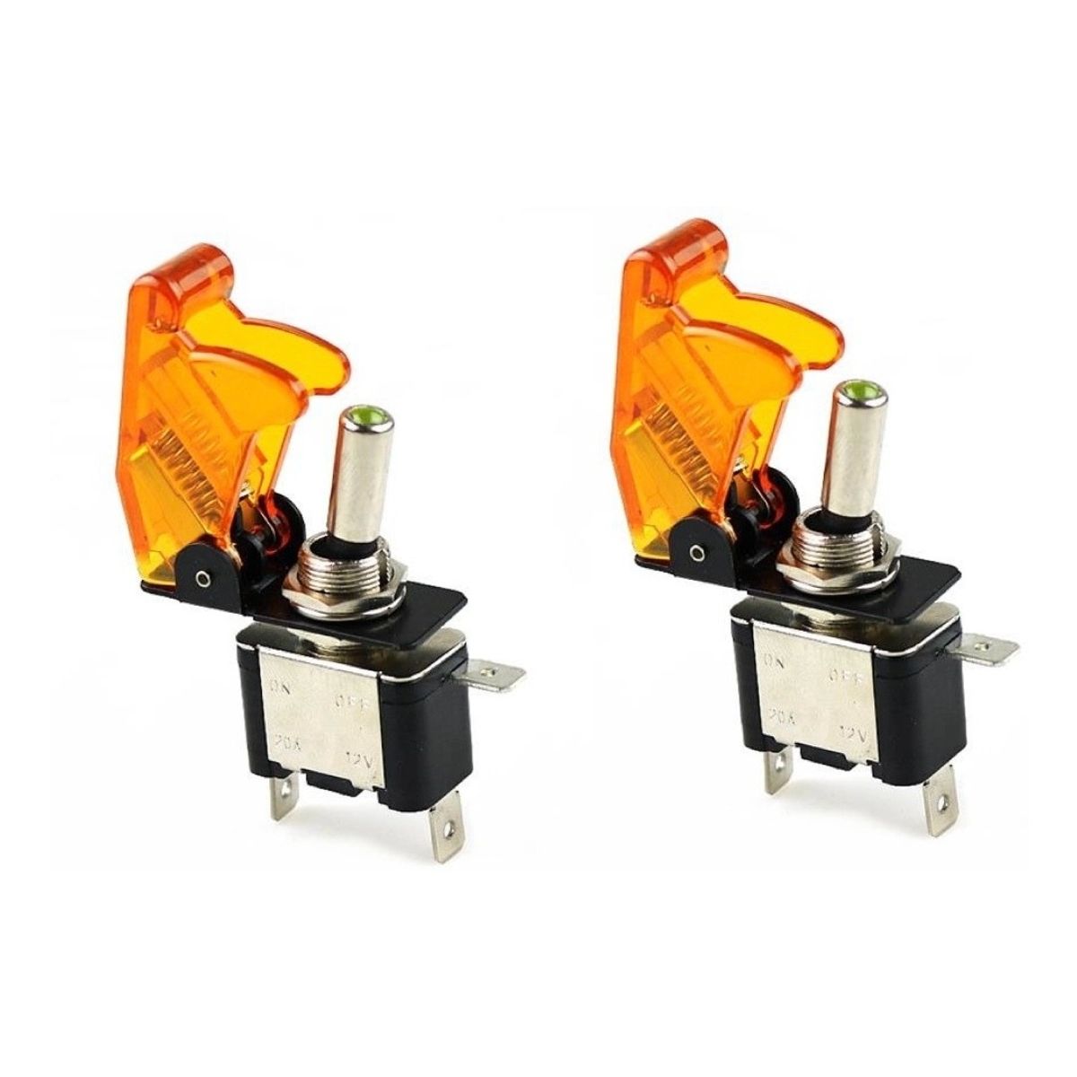 GENERICO - X2 Interruptor Palanca Auto Tuning Switch ONOFF AMBAR