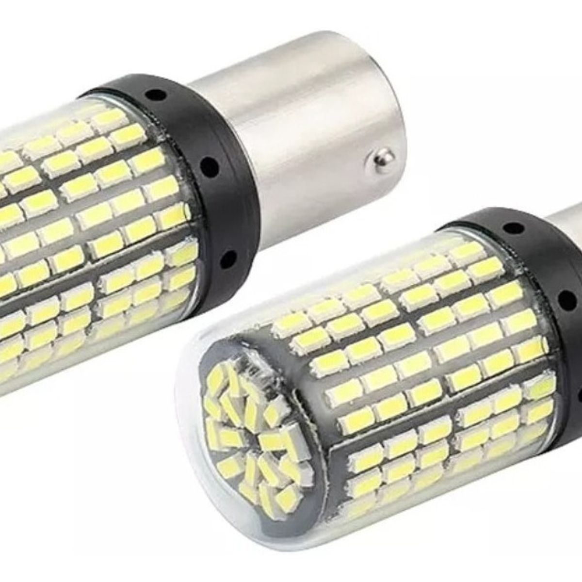 GENERICO - X2 Ampolleta Destellante 144Led Luz Freno Blanco Auto 12v 1C