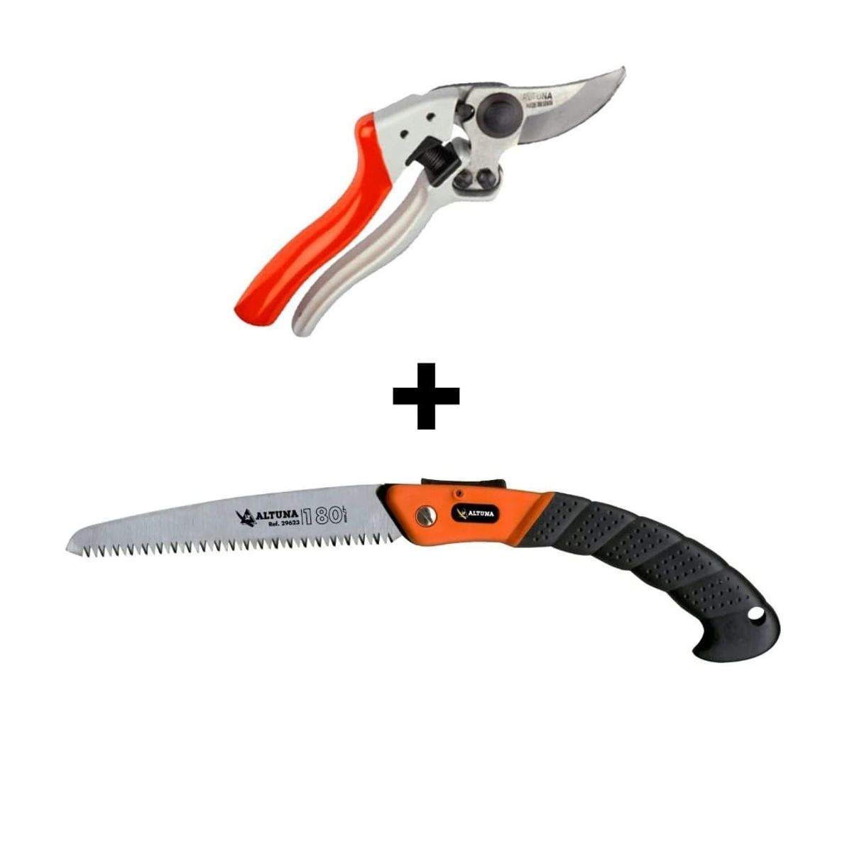 ALTUNA - TIJERA DE PODA ALTUNA 9000 + SERRUCHO PLEGABLE ALTUNA 29623