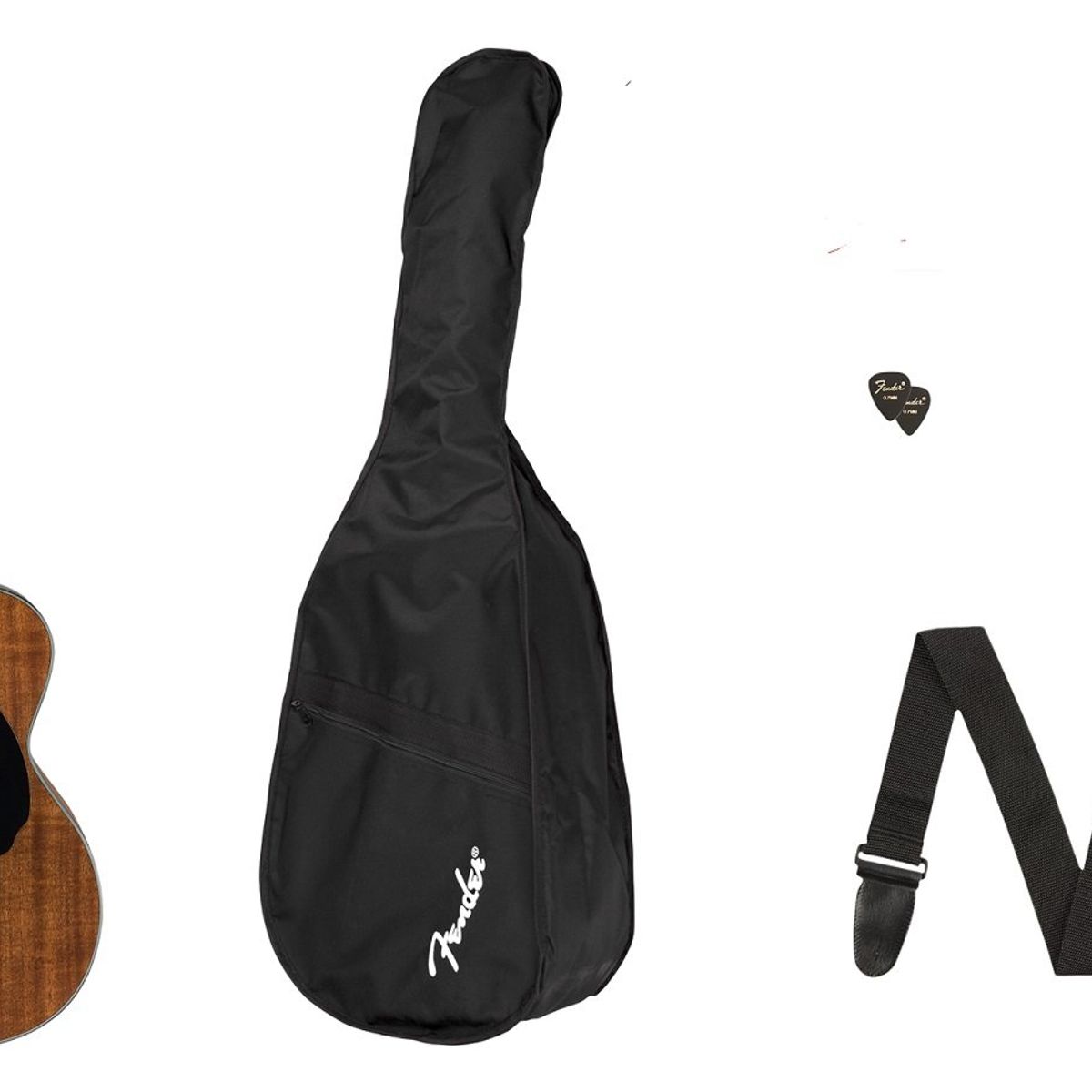 FENDER - Fender Pack Guitarra Acústica CC-60S Concert V2 All Mahogany