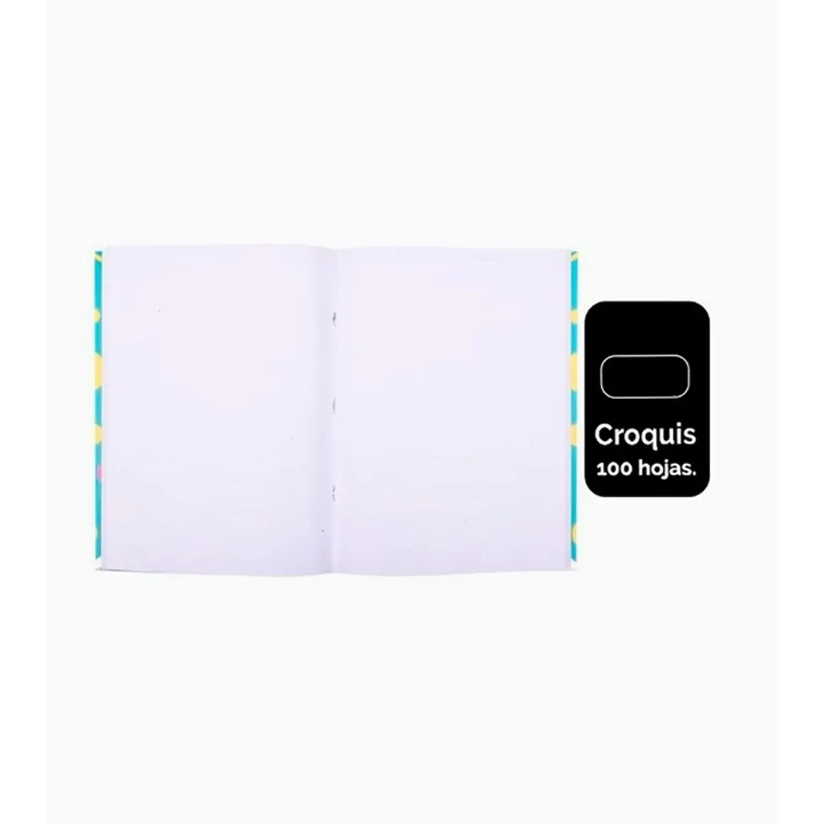 GENERICO - Pack 8 Cuaderno College Croquis 100 Hojas