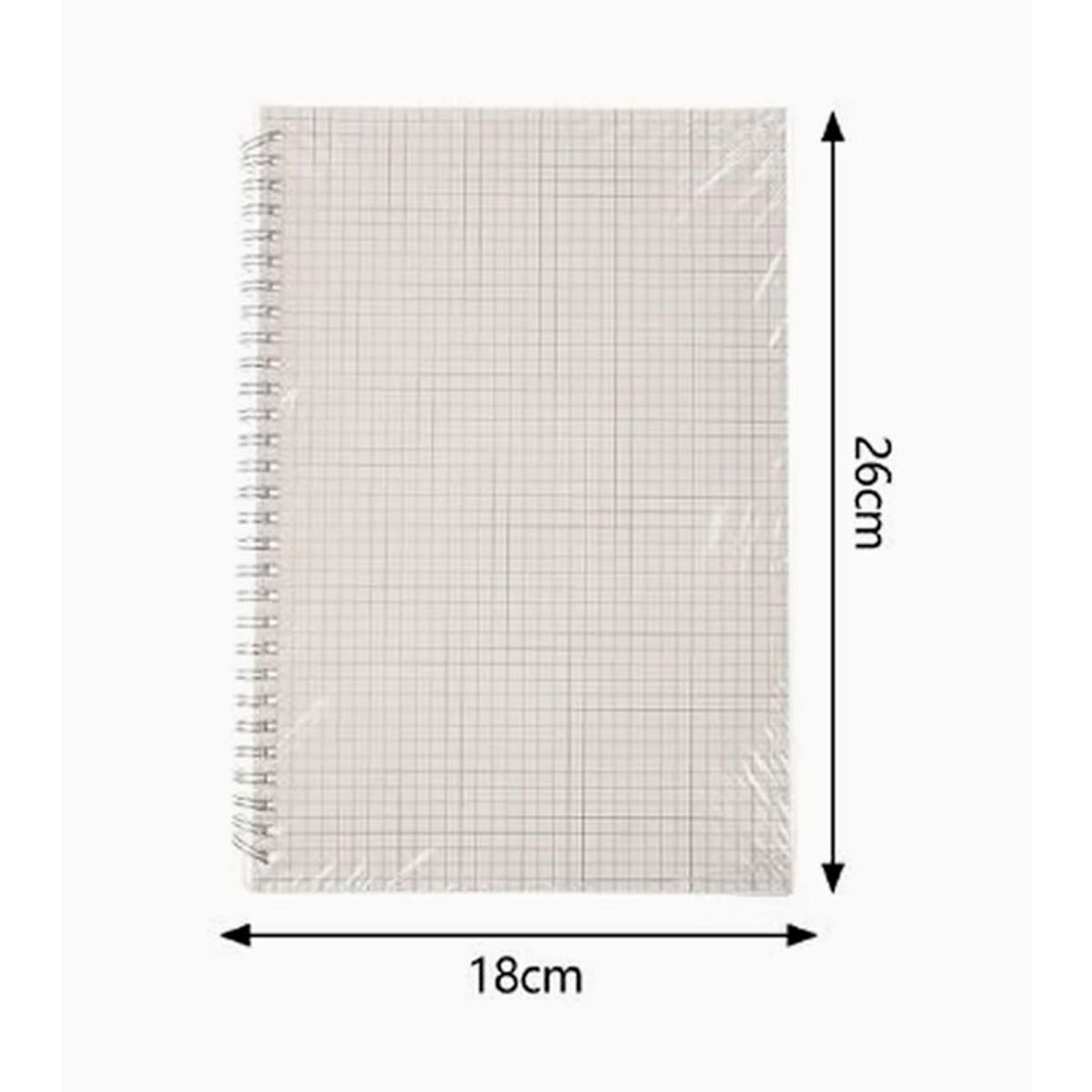 GENERICO - Libreta de Hojas Cuadriculadas 18x26cm