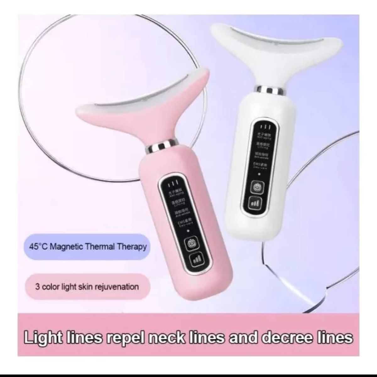 GENERICO - Masajeador Facial Led Rejuvenecedor Antiarrugas