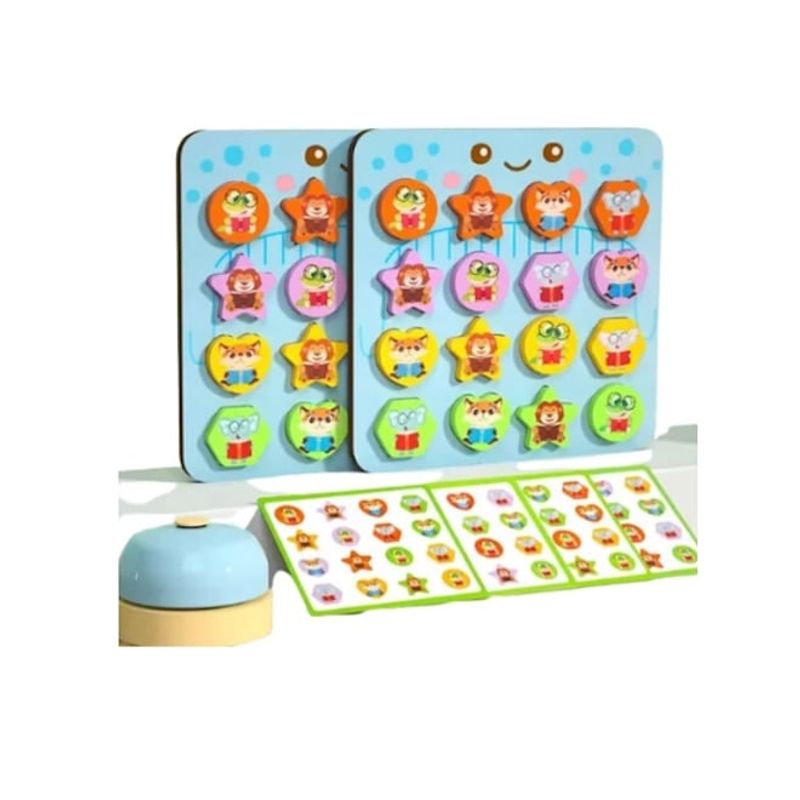 GENERICO - Juego Didáctico Patrones-Encaje Madera Figuras Geométricas