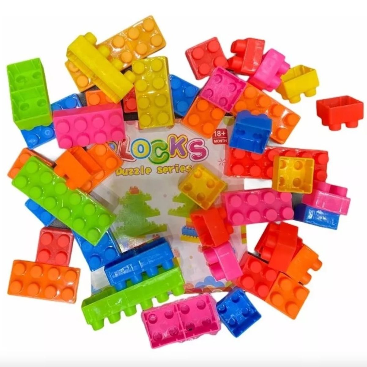 GENERICO - Set Conector Lego Encaje Motricidad Montessori