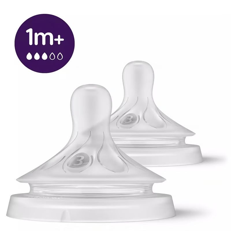 AVENT - Tetinas Natural Response Philips Avent SCY963/02 1m+ Flujo 3
