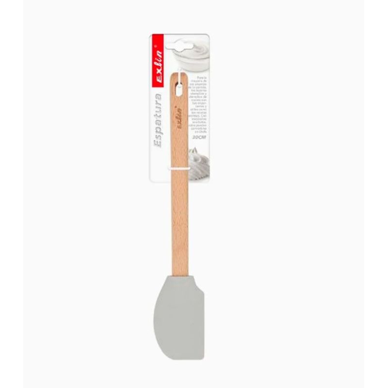 GENERICO - Espátula De Silicona 30Cm Mango De Madera
