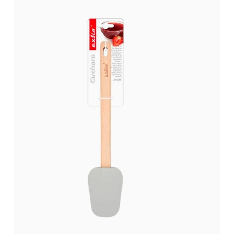 GENERICO - Espátula De Silicona 34Cm Mango De Madera