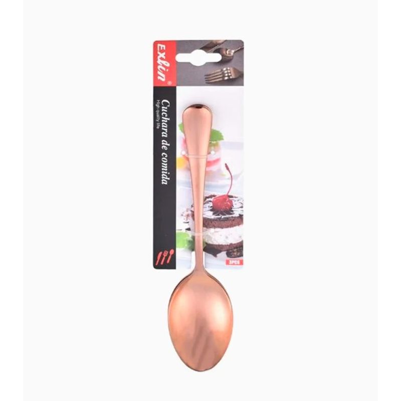 GENERICO - Cuchara De Postre Oro Rosa 41X182Cm