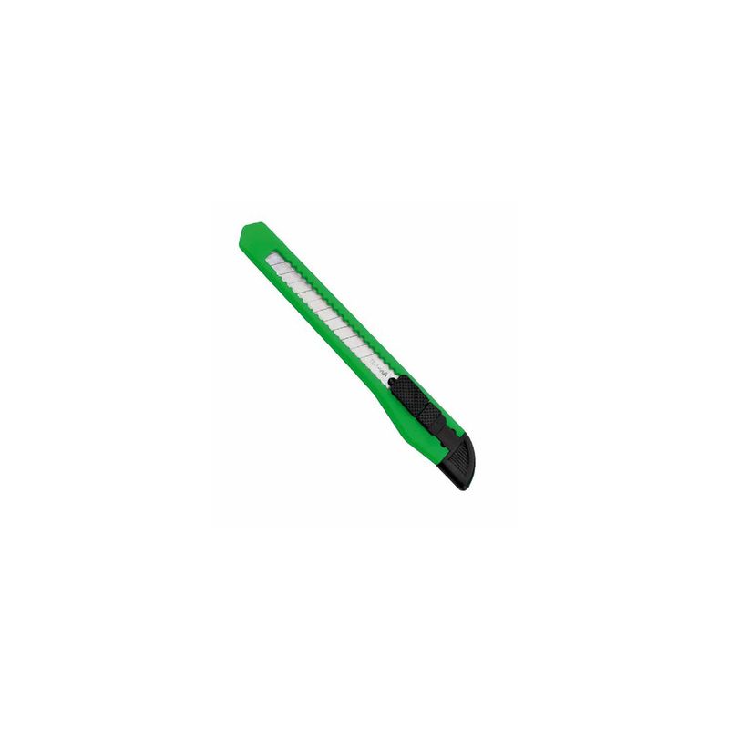 PACIFIC - Cuchillo Cartonero De 13cms Con Hoja De 9mm Color Verde - SC