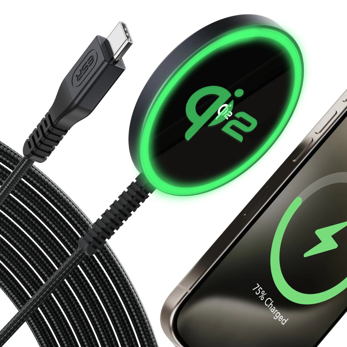 ESR - Cargador Inalambrico Esr Para iPhone Qi2 Magnetico