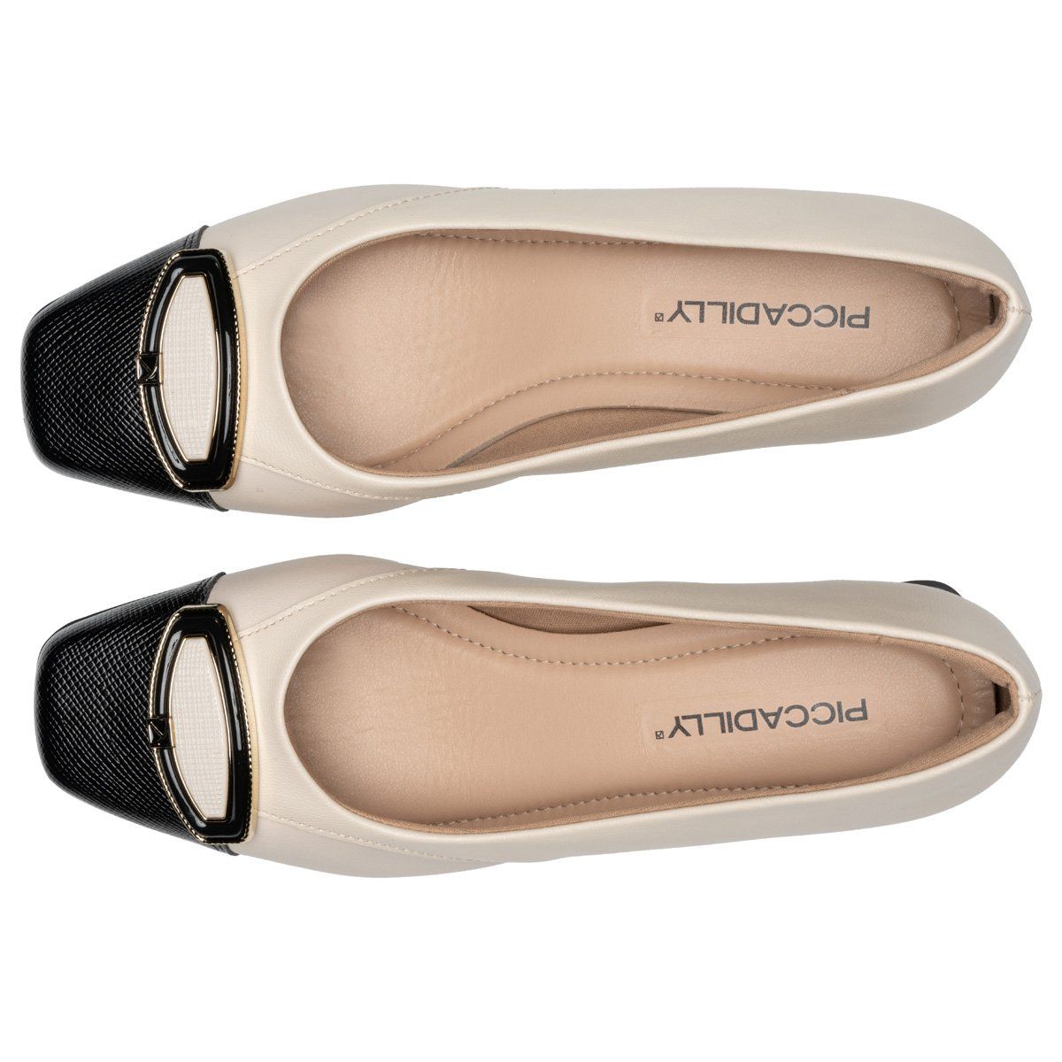 PICCADILLY - Zapato Mujer Hueso/Negro Tati 324 Piccadilly