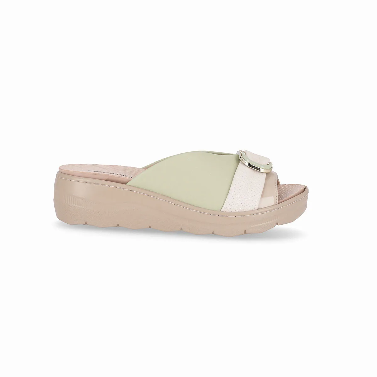 PICCADILLY - Zueco Mujer Anabela SPA Verde 570 Piccadilly