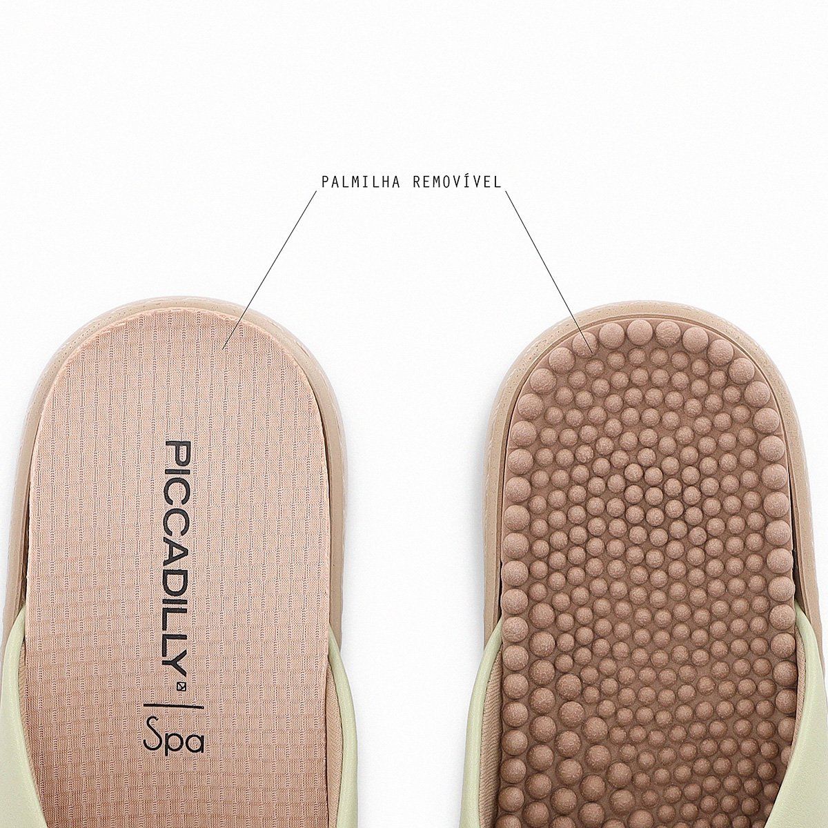 PICCADILLY - Zueco Mujer Anabela SPA Verde 570 Piccadilly