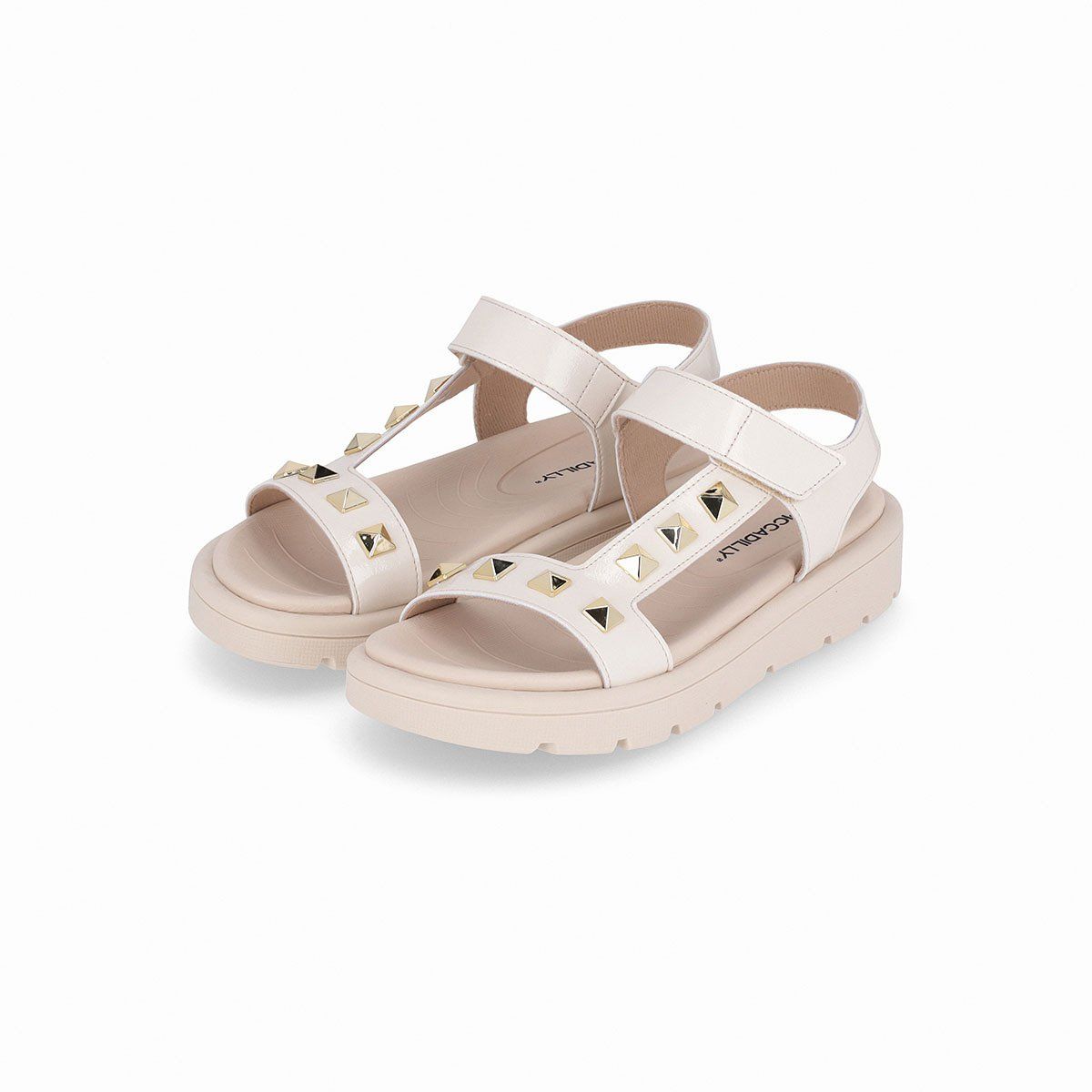 PICCADILLY - Sandalia Mujer Hueso/Dorado Gabriela Piccadilly