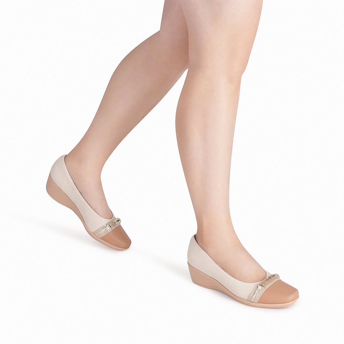 PICCADILLY - Zapato Mujer Almendra/Hueso Ivone Piccadilly