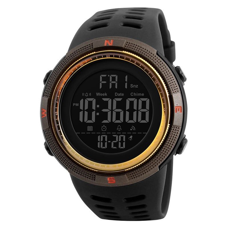 SKMEI - Reloj SKMEI 1251 Deportivo Luz Alarma Cronometro Resistente Agua