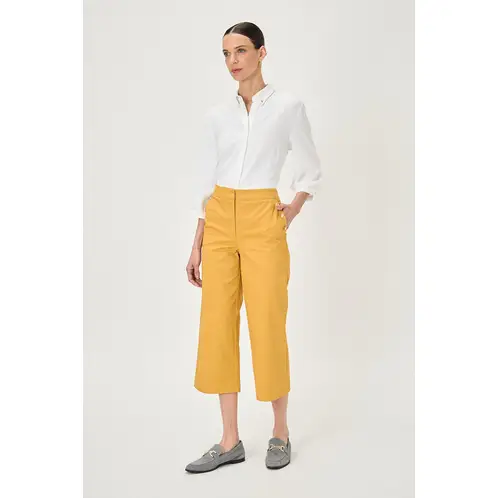 MA GRIFFE - Pantalon Casual Mostaza Mujer Magriffe